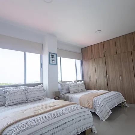 Penthouse Con Balcon Y Vista Al Mar Cerca Del Centro Historico * Cartagena